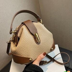 Tailor Vintage Brown and Cream Mini Bag
